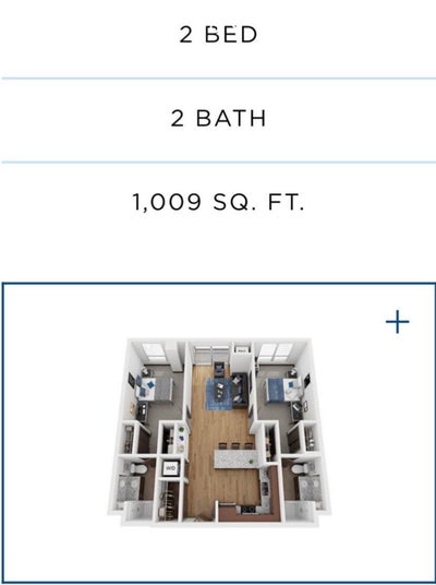 2 Beds 2 Bathroom Apartment For The Price Of One Main Photo