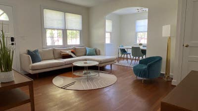 The Zoey Suite_Queen BR with Mid Century Charm Main Photo