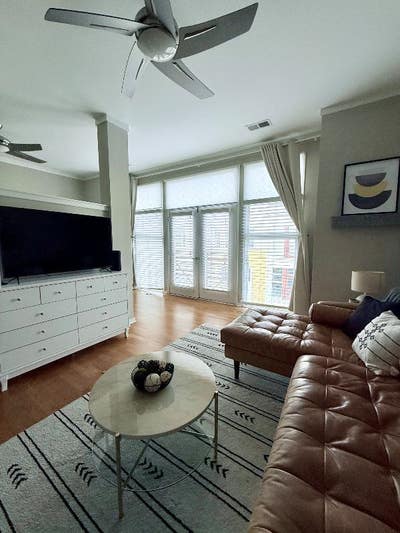 Stylish 1BRBA Condo with Juliet Balcony & Modern A Main Photo