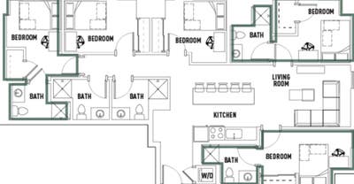 1 Bed / 1 Bath in 5×5 Apartment Near UO – Fall 26 Main Photo