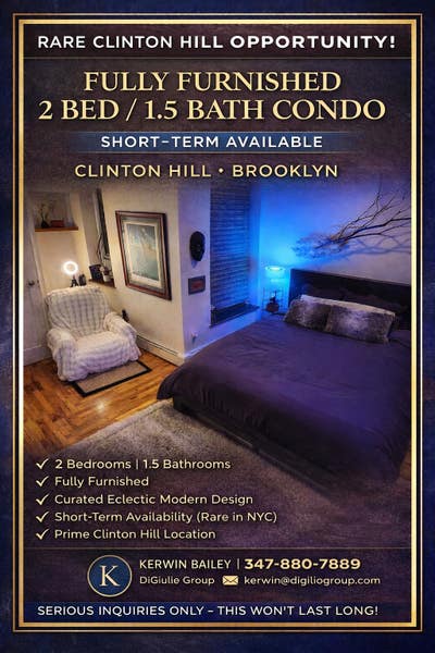 2-Bedroom Fully Furnished Condo – Clinton Hill, Br Main Photo