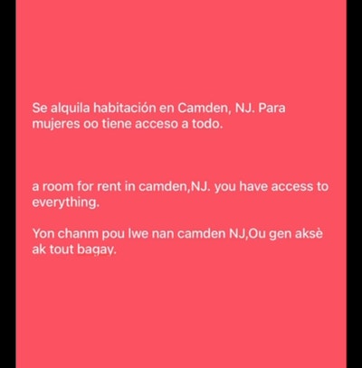 A Room for Rent in Camden,Nj, in a 2 Bedroom House Main Photo