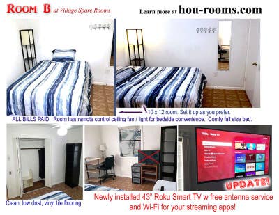 Comfy ~ Clean~ Quiet Furnished ~All Bills Paid !  Main Photo