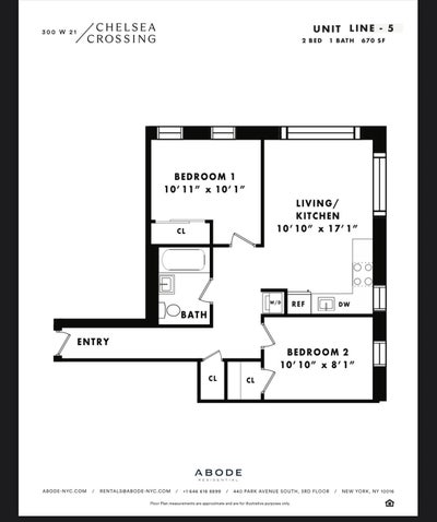 Queen bedroom available in 2B/1B West Chelsea Main Photo