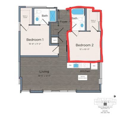 Private room in fully furnished apartment  Main Photo