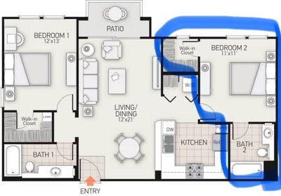 Private Room with En-suite Bath Month to Month  Main Photo