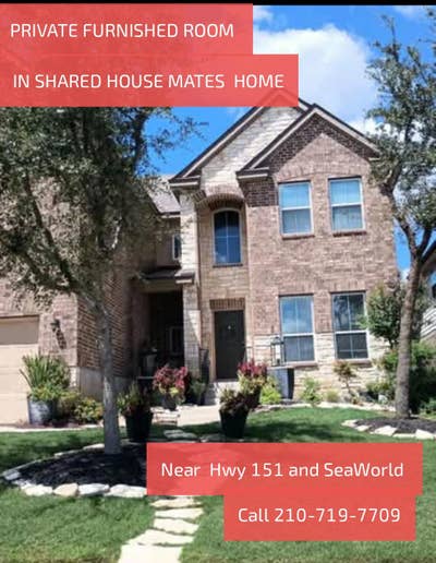 Alamo Ranch Shared Housemates Home near SeaWorld  Main Photo