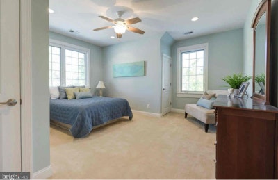 Blue Bedroom w 2 Closets in Luxury Home | Herndon Main Photo