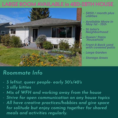 Large Room Available in Shared House - St John's Main Photo