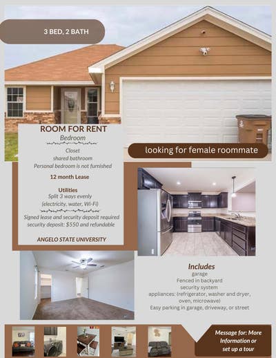 Private Room: 3 bed 2 bath house for rent Main Photo