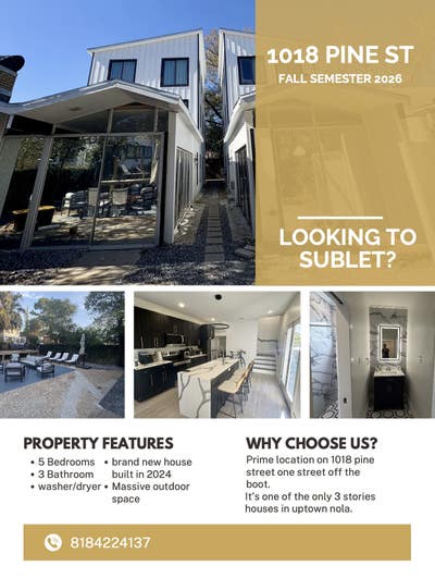 New three story home in uptown New Orleans Main Photo