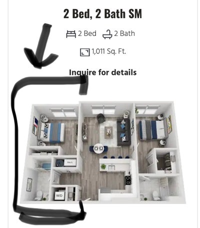 Private bed / bath Main Photo