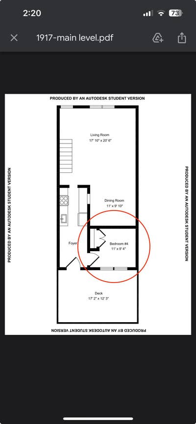 Bedroom in Burleith, near Georgetown University Main Photo