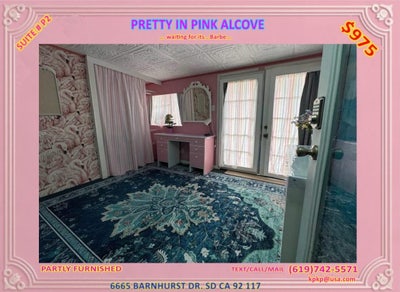 Pink Alcove Suite- Cozy  and Charming  Main Photo