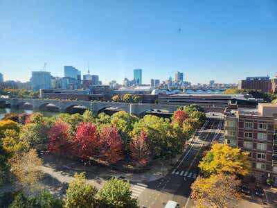 Bed and bath with beautiful view in East Cambridge Main Photo