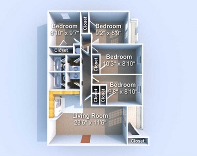 4B2B apartment Full Lease Transfer Fall26-Spring27 Main Photo