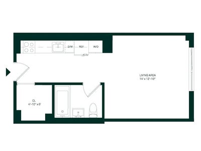 Spacious Luxury Studio in Doorman Building! Main Photo