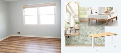 Furnished Bedroom with Awesome Desk near Downtown Main Photo