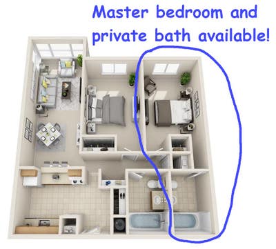 Room with private bathroom. Downtown Hartford. Main Photo