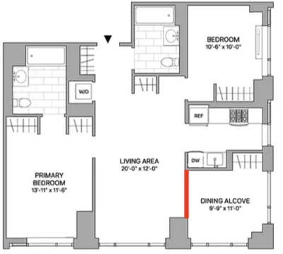 Brand-new LIC luxury bldg - 2 rooms, Malt Drive Main Photo