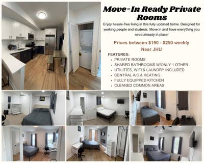MoveIn Ready Private Rooms | Utilities, Profession Main Photo