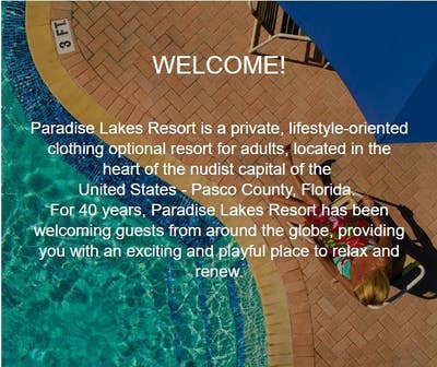 Furnished unit in Nudist clothing optional resort  Main Photo