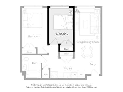 Private Furnished Bedroom Main Photo