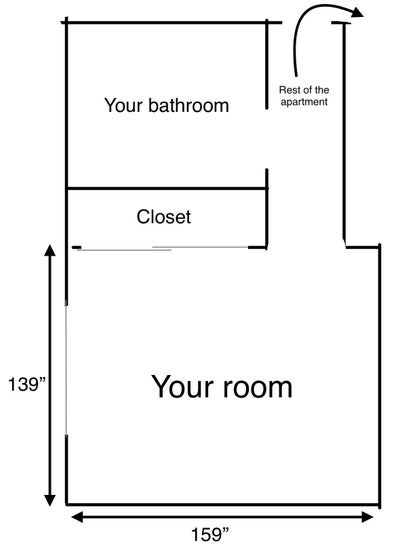 Private Room in 2 Bed 2 Bath Apartment Main Photo