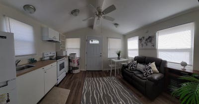 Charming _Bed_Bath Park Model Tiny Home in Fredoni Main Photo
