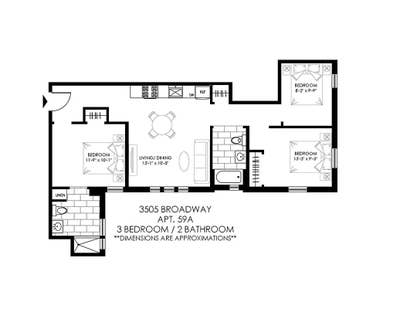 2 Rooms in Hamilton Heights 3BR ($1,088 & $1,115)  Main Photo