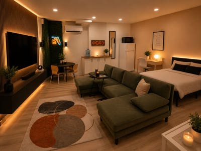 Modern Cozy Room w Private Bath | PoolGym & Prime  Main Photo