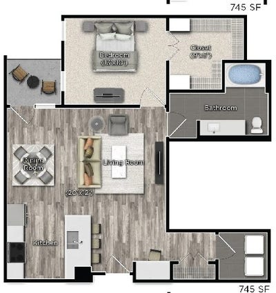 Lease Takeover – 1B/1B @ Tens on West-Midtown ATL Main Photo