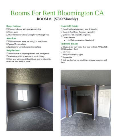 1 or 2 bedroom available for rent Main Photo