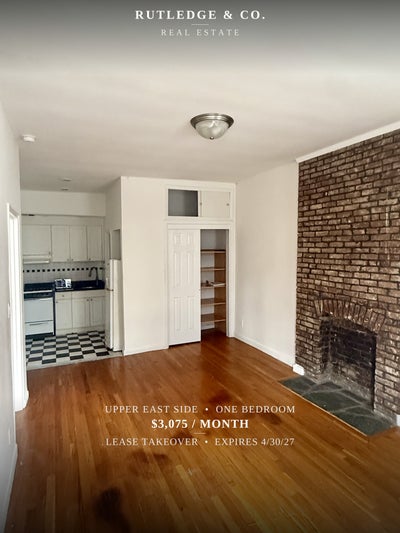Upper East Side 1 Bedroom for $3,075 Main Photo