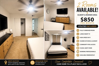 Gilbert & Warner Room for Rent  Main Photo