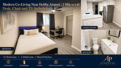 Modern CoLiving Near Hobby Airport | 1 Mile to I | Main Photo