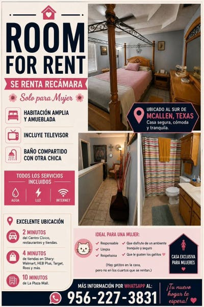 Ladies Only, Room For Rent Main Photo