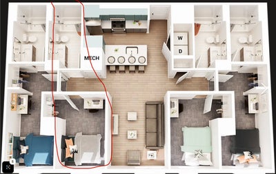 Union on Knox – Private Bed & Bath – $1,260 Main Photo