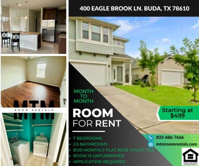 Large Room for Rent: No Security Deposit! One Roo Main Photo