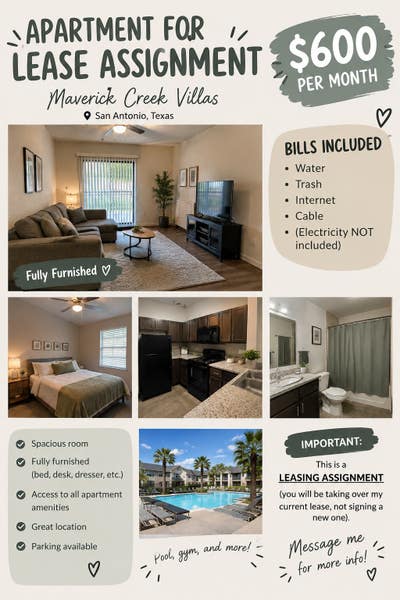 Lease Takeover Maverick Creek Villas Main Photo