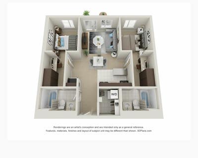 2BR 2BATH in Uno on Chestnut University City Main Photo